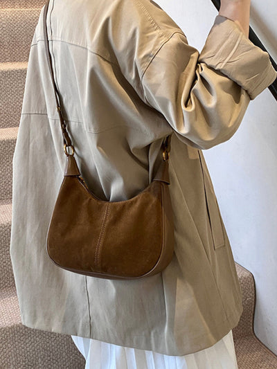 Élodie Shoulder Suede Bag