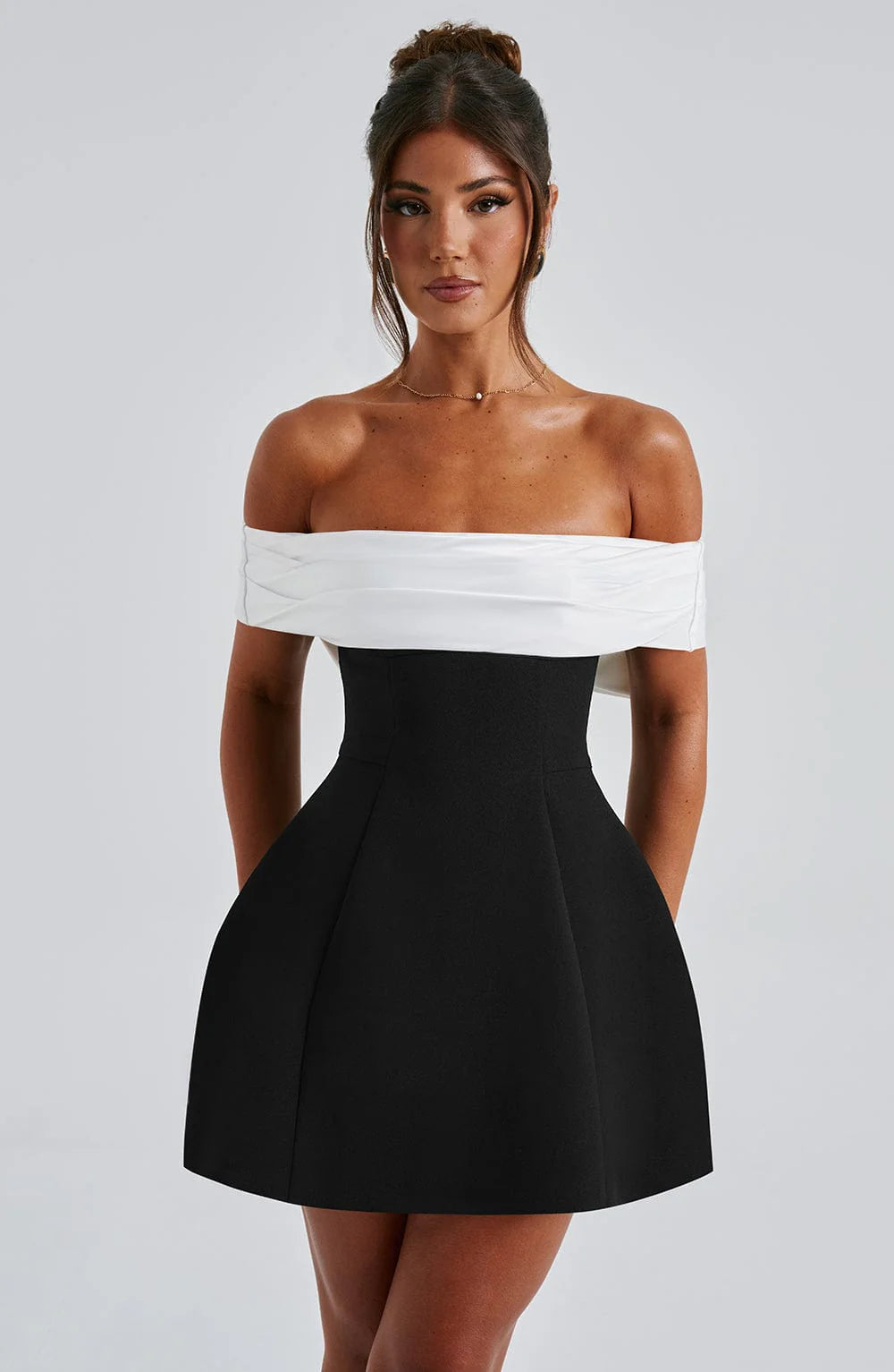 Elegance Bow Mini Dress