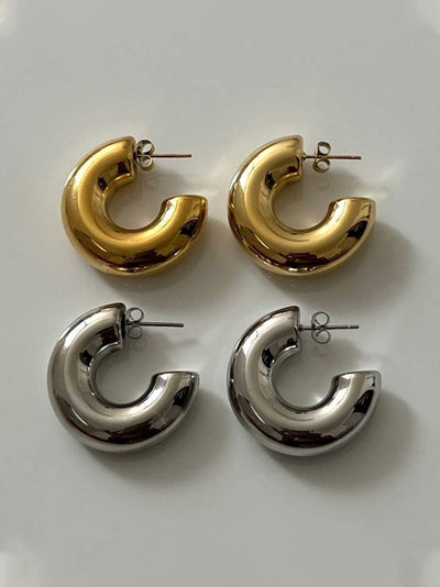 Chunky Hoops Earrings