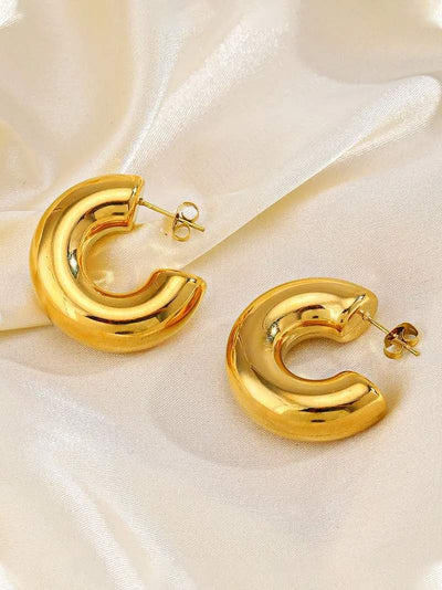 Chunky Hoops Earrings