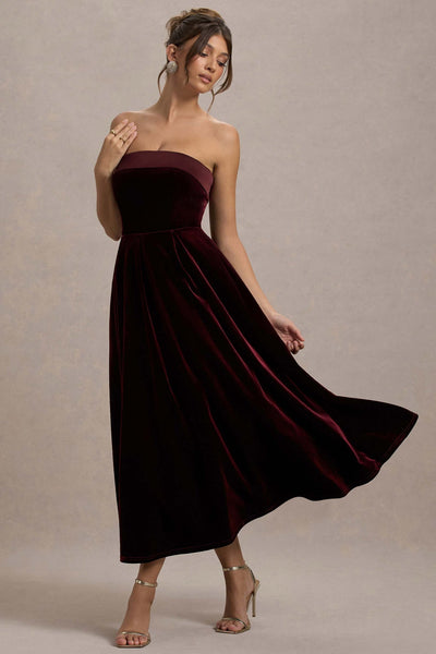 Delray - Velvet Midi Dress