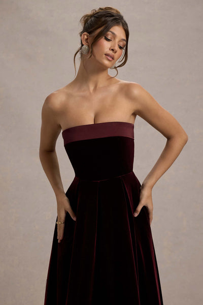 Delray - Velvet Midi Dress