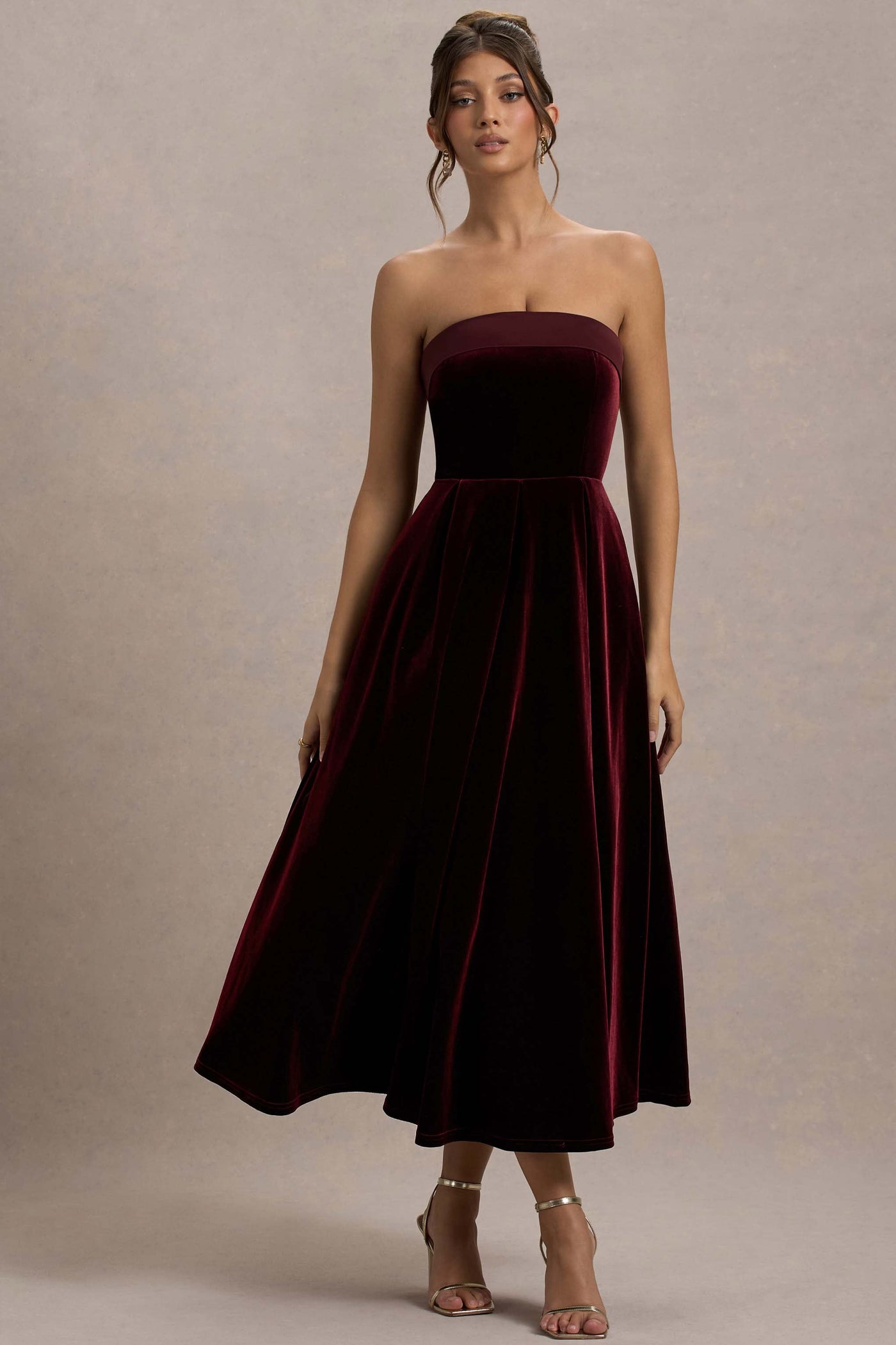 Delray - Velvet Midi Dress