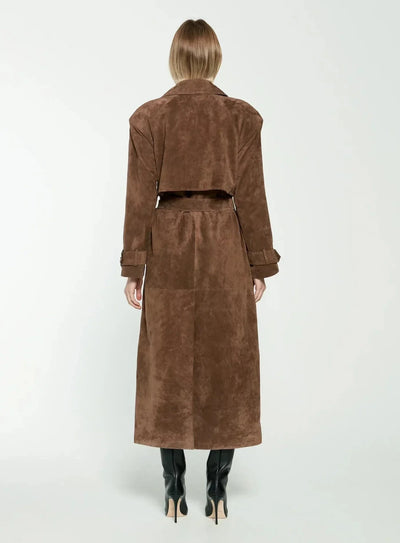 Bella | Suede Trenchcoat