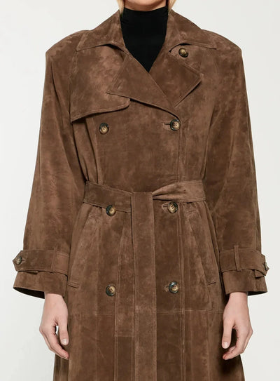 Bella | Suede Trenchcoat