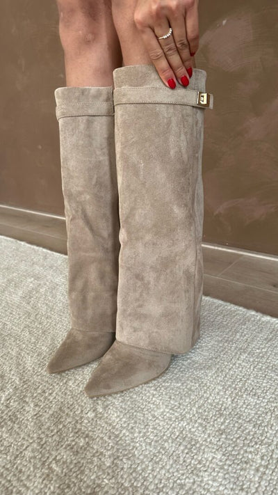 Lucy - Soft Fur Buckle Boots