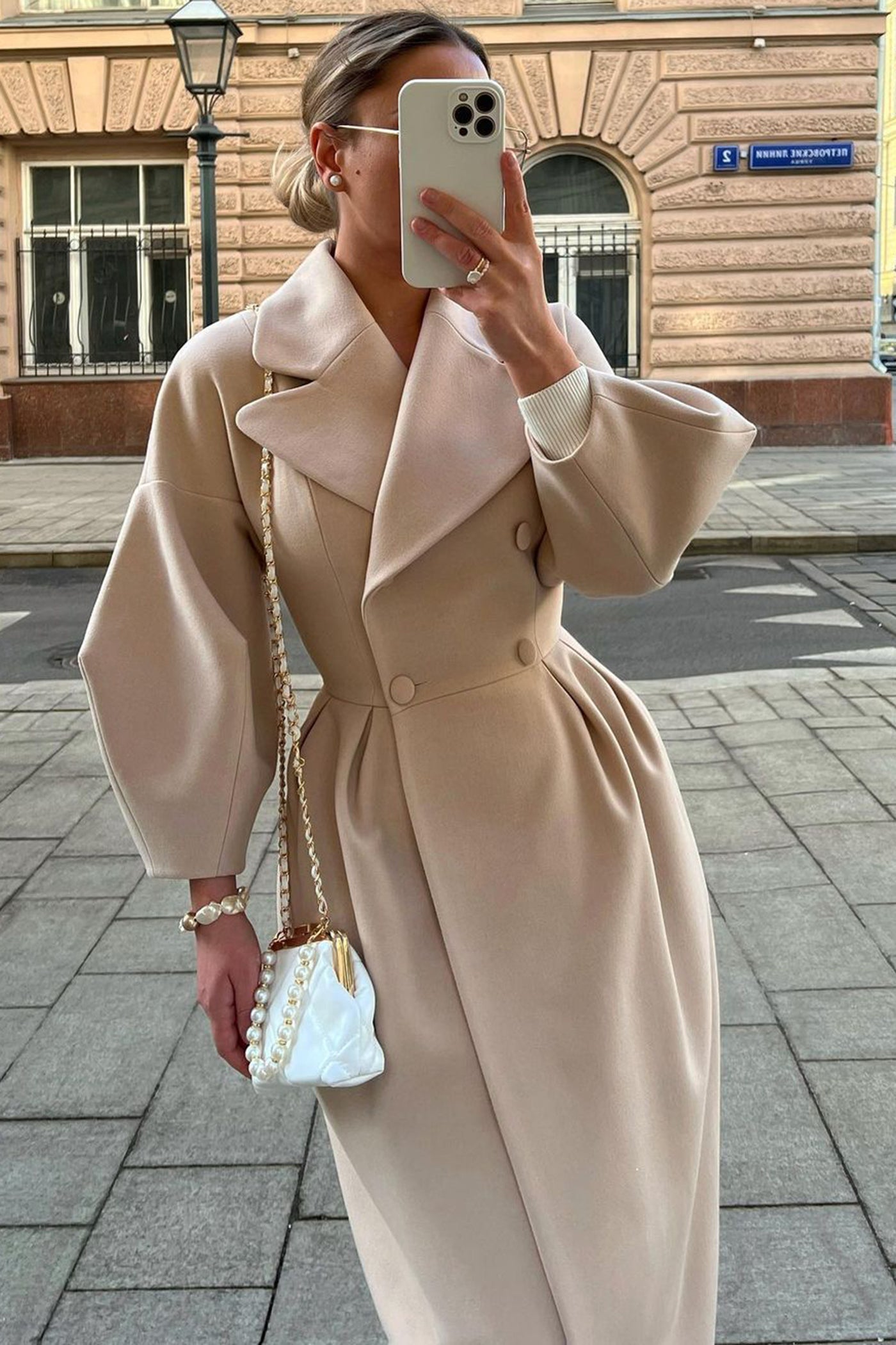 Lantern Sleeve Coat