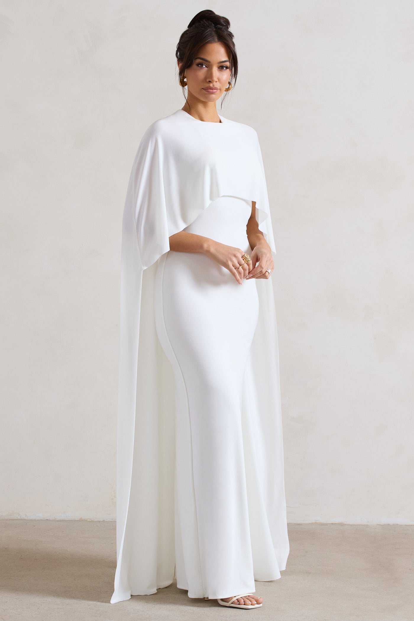 Lovely Maxi Dress - Cape Sleeves