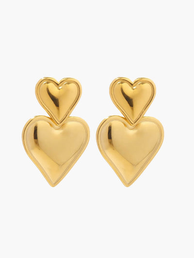 Hearts Earrings 14K