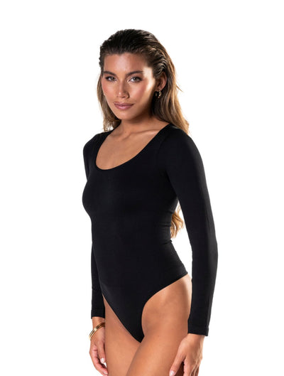 Amy Long Sleeve Thong Bodysuit