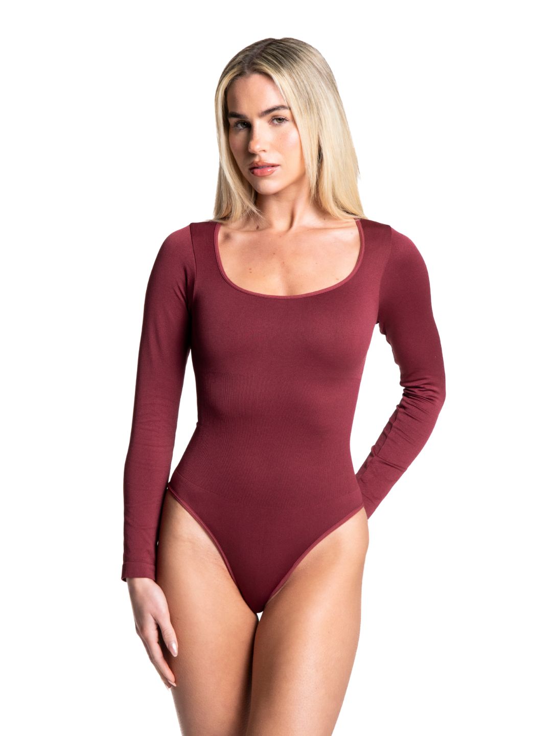 Amy Long Sleeve Thong Bodysuit