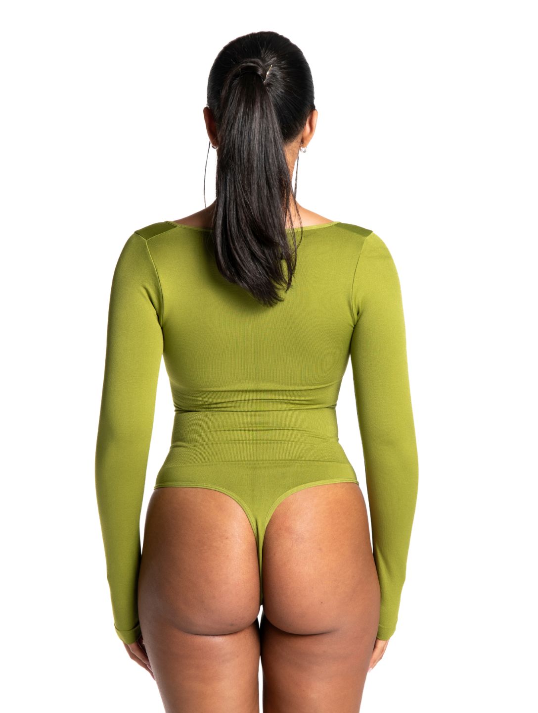 Amy Long Sleeve Thong Bodysuit