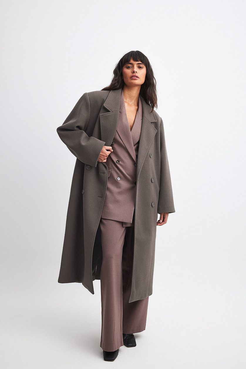 Hana Oversized Brown Coat