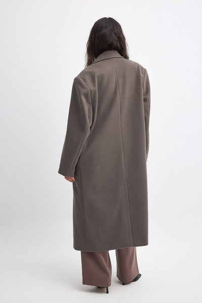 Hana Oversized Brown Coat