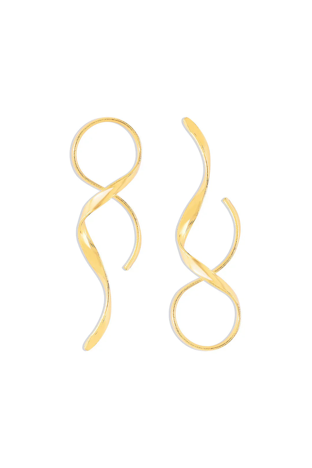 Sleek Spiral Earrings