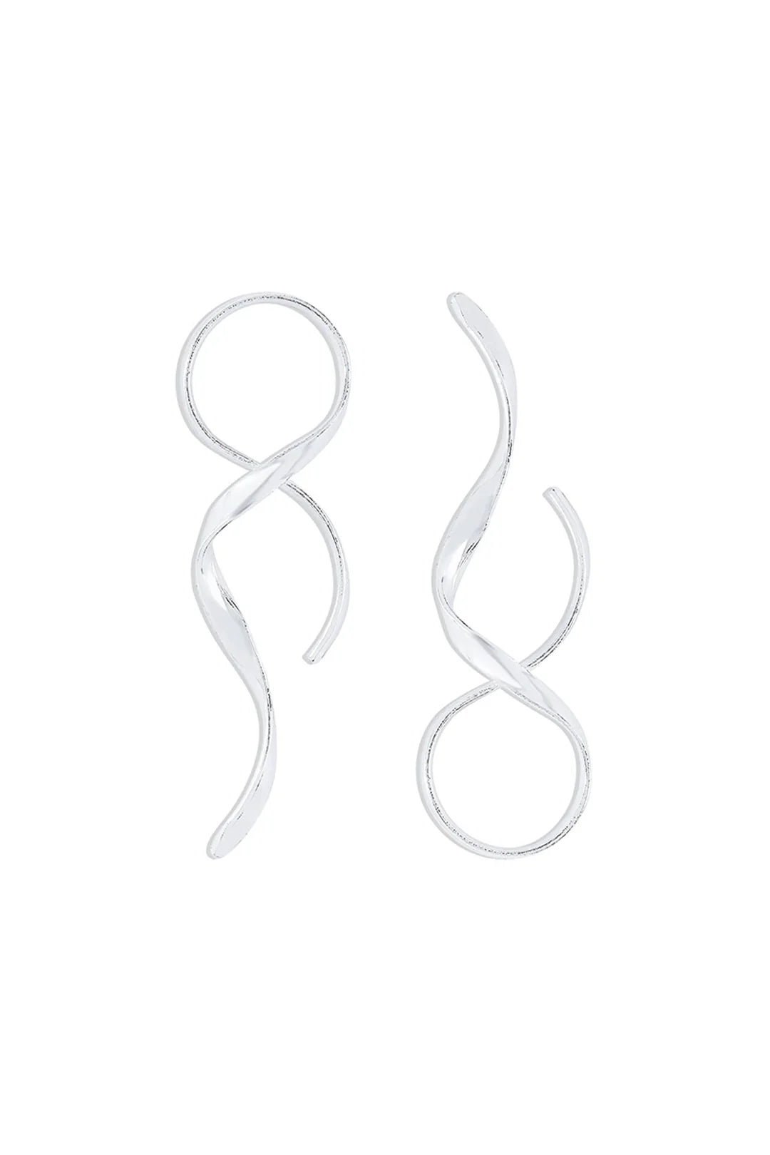 Sleek Spiral Earrings