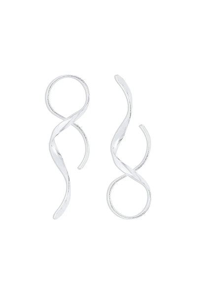 Sleek Spiral Earrings